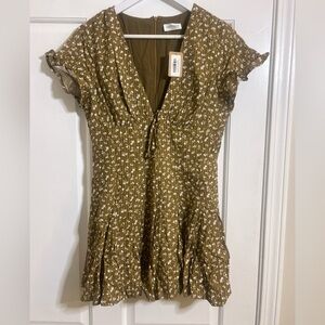 Vestique Olive Floral Romper